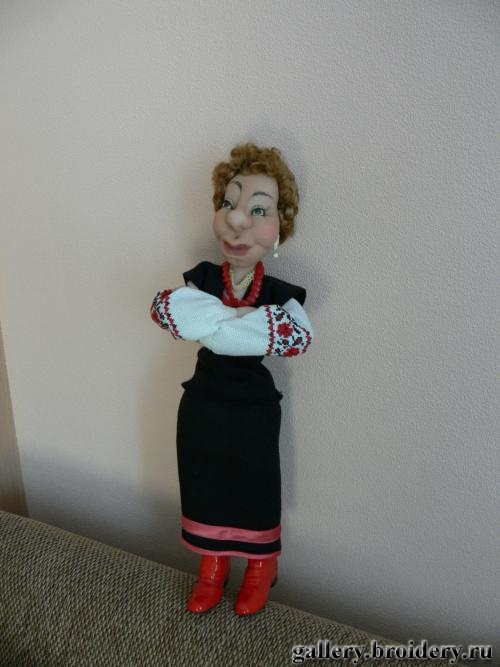 Кукла текстильная. Украинская красотка. 