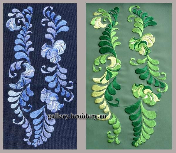 цветочная фантазия- навеяно гжелью