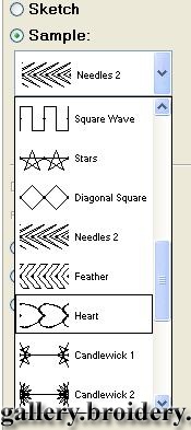 Заливки в программе Embird 