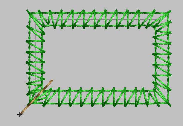 Гладьевой валик в программе Wilcom 