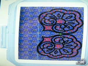 Вышитая салфетка. Дизайн машинной вышивки ришелье