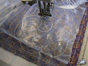 Вышитая салфетка. Техника Ришелье