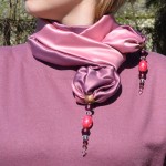 Шелковый шарф шьем сами