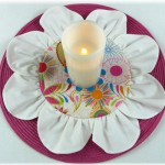 Декоративная салфетка в форме цветка