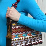 Вышитая сумка с африканскими мотивами