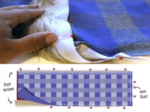 Шарф — хомут с машинной вышивкой