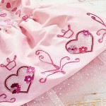 Вышивка лентами на детском платье