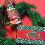 Машиная вышивка на ленте для упаковки подарков