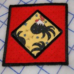 Машинная вышивка: Подставки под кружки