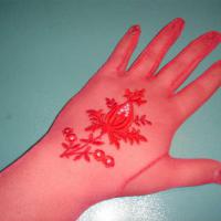 Перчатка вышитая и пошитая