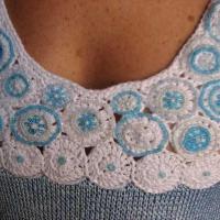 топик с вышивкой бисером