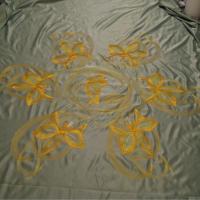 Тонкое шелковое покрывало, будет круглое диаметром 2 метра