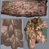 палантин, нанофелт, шифон 100% шелк, хлопок 100%, шерсть 100%