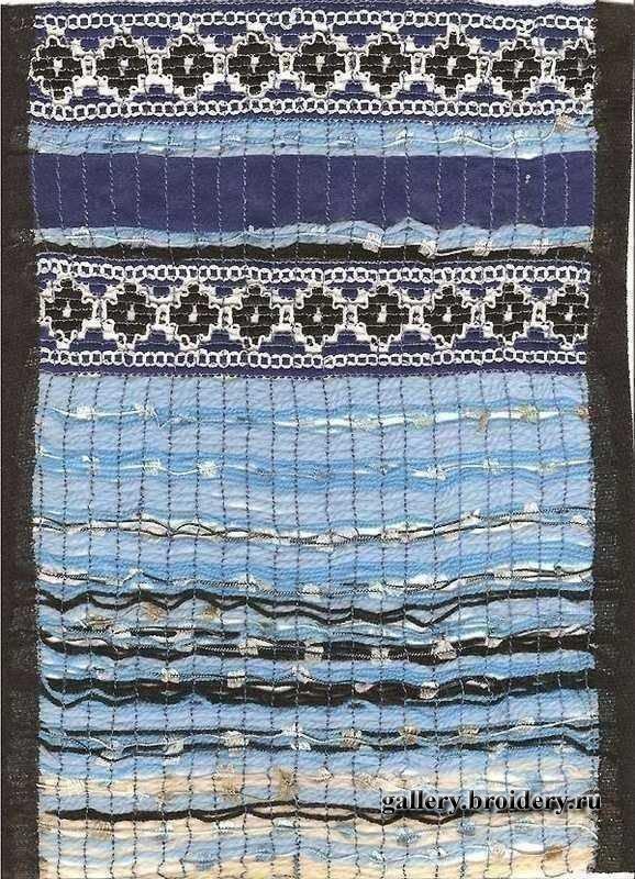 полотно из пряжи и тесьмы