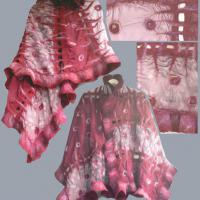 палантин, нанофелт, шерсть100%, иск.шифон+батик, шифон 100% шелк