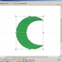 Луна вышитая