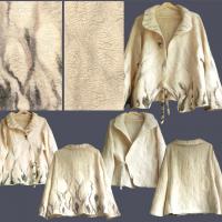 жакет, нанофелт, марлевка 100% х/б, шерсть 100%, крепдешин шелк 100%