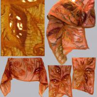 шарфик, нанофелт, иск.шифон, шерсть 100%, пряжа шерсть+акрил