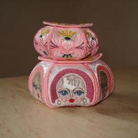 Машинная вышивка в 3D. Шкатулки