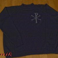 Машинное вязание с вышивкой. 