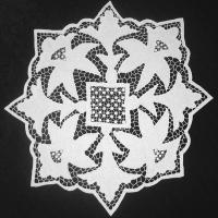 Салфетка восьмиугольная белая