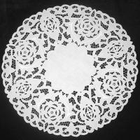 Салфетка круглая белая