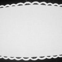 Салфетка прямоугольная белая