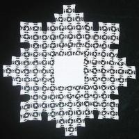 Салфетка квадратная белая