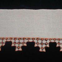 Полоска из бортовой хб ткани на книжную полку