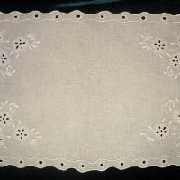 Салфетка прямоугольная из серого льна