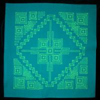 Наволочка зеленого цвета на подушку