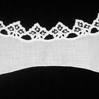 Воротник прямой белый