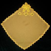 Носовой платок (органза горчичного цвета)