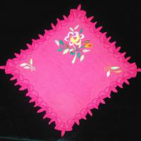 Носовой платок (темно-розовый искусственный шелк)