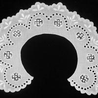 Воротник круглый белый