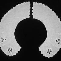 Воротник круглый белый из 2-х половинок