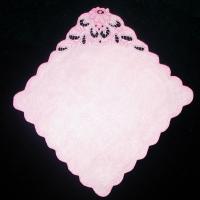 Носовой платок (розовый искусственный шелк)