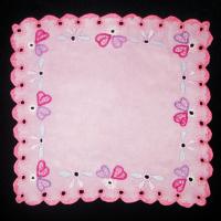 Носовой платок (розовый искусственный шелк)