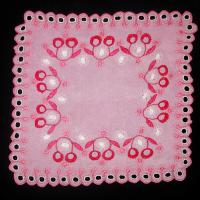 Носовой платок (розовый искусственный шелк)