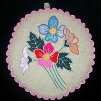 Прихватка круглая из бортовой хб ткани