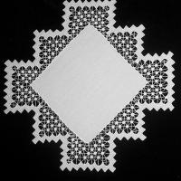 Салфетка квадратная белая