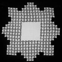 Салфетка квадратная белая