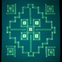 Наволочка зеленого цвета на подушку