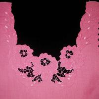 Передняя полочка детской майки розового цвета