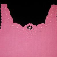 Задняя полочка детской майки розового цвета