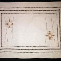 Салфетка прямоугольная кремовая