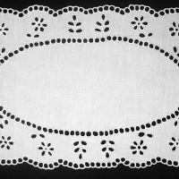 Салфетка прямоугольная белая