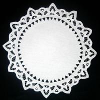 Салфетка круглая белая