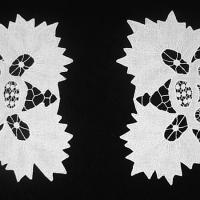 2 салфетки квадратные белые