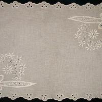 Салфетка прямоугольная из серого льна
